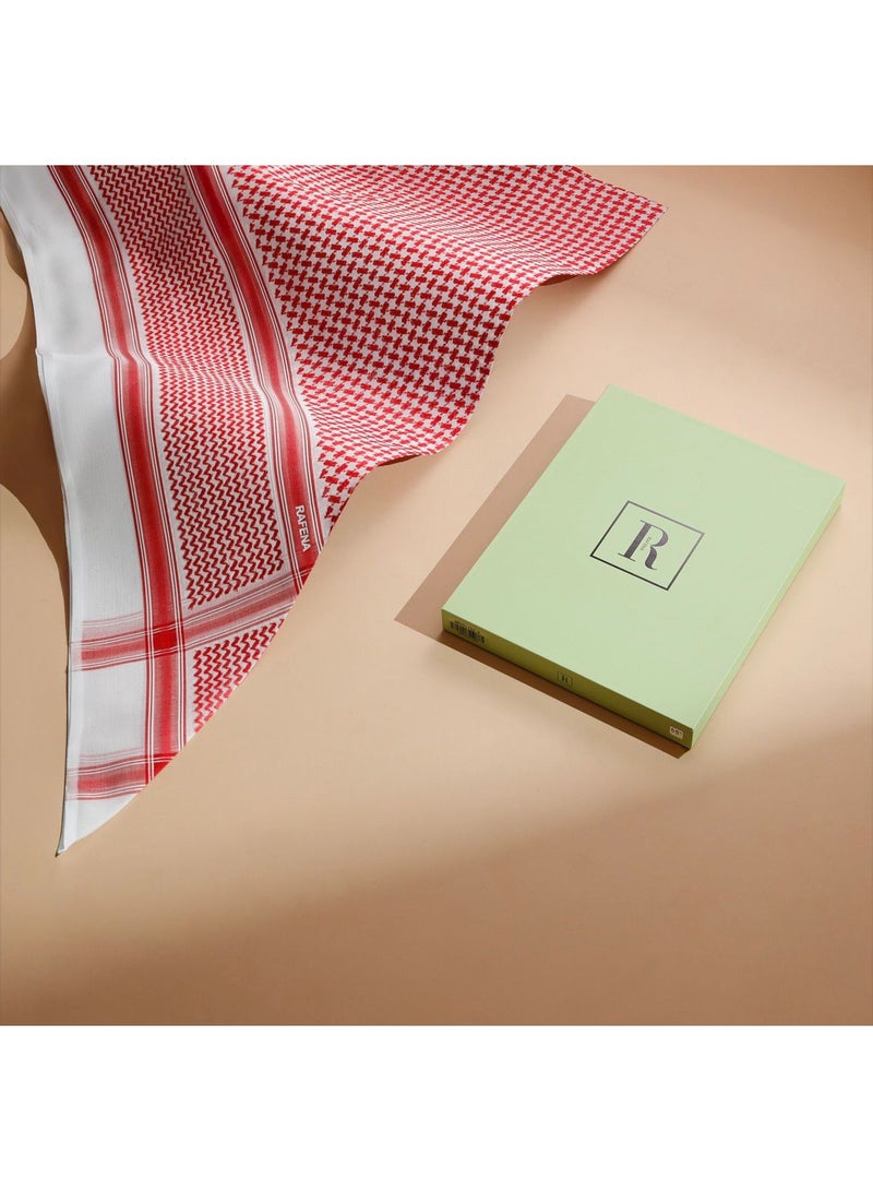 شماغ رافينا احمر 2026 قطن 100%